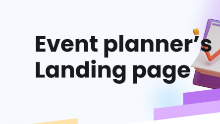 Planable - Event planning landing page figmatemplate