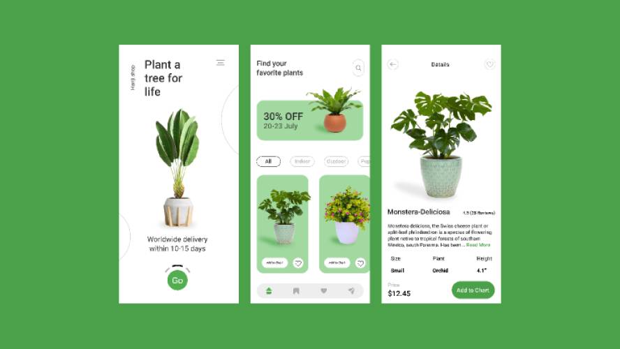 Plant App Figma Mobile Template