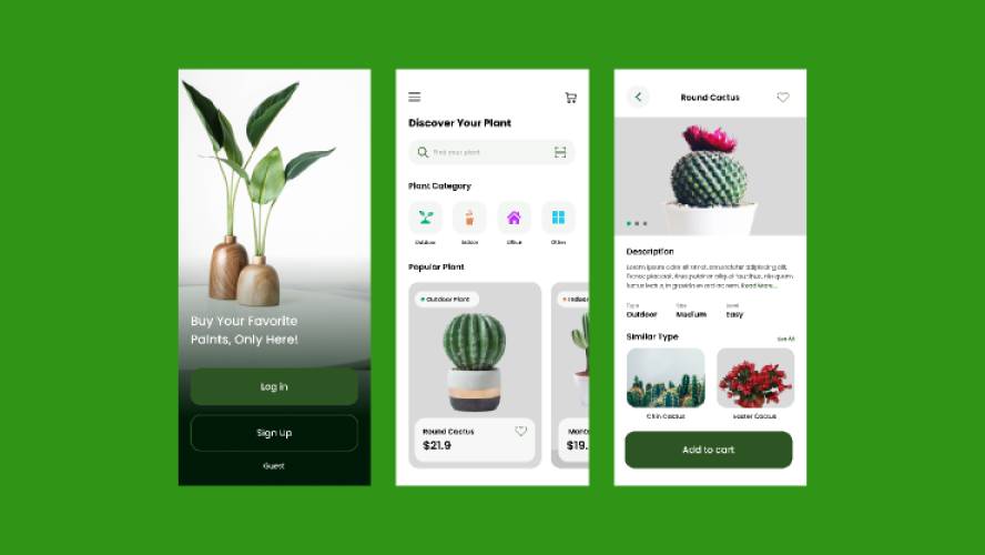 Plants Mobile App Figma Template