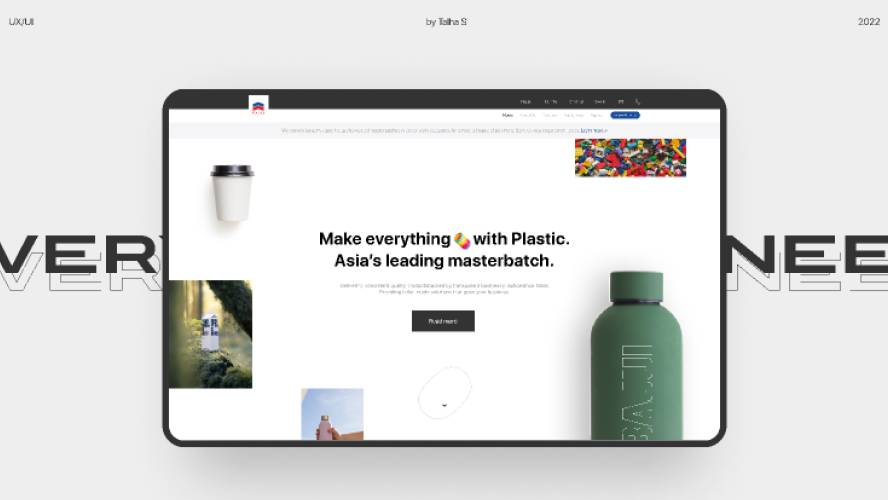 Plastic Company Website Figma Template