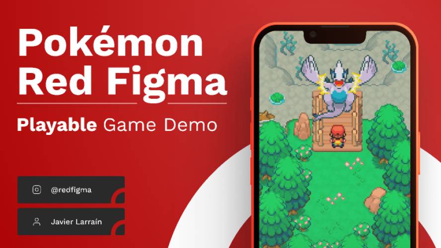 Pokemon Redfigma Figma Game Ui Kit