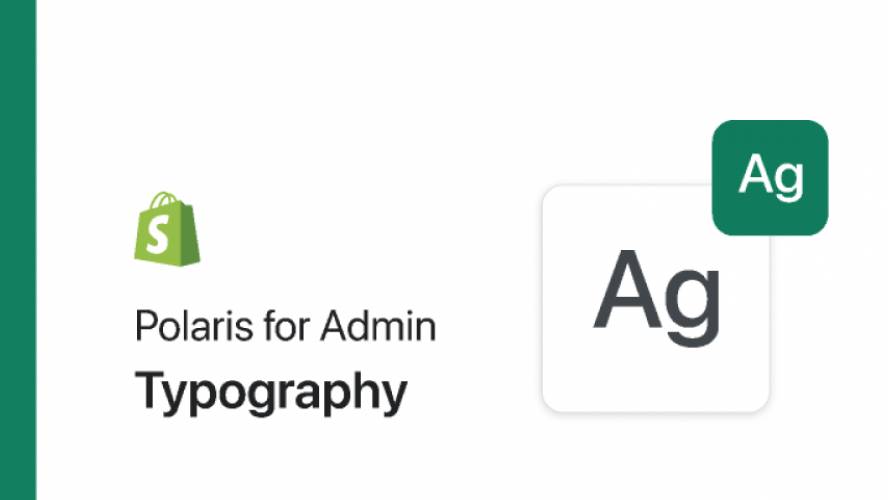 Polaris for Admin: Typography figma