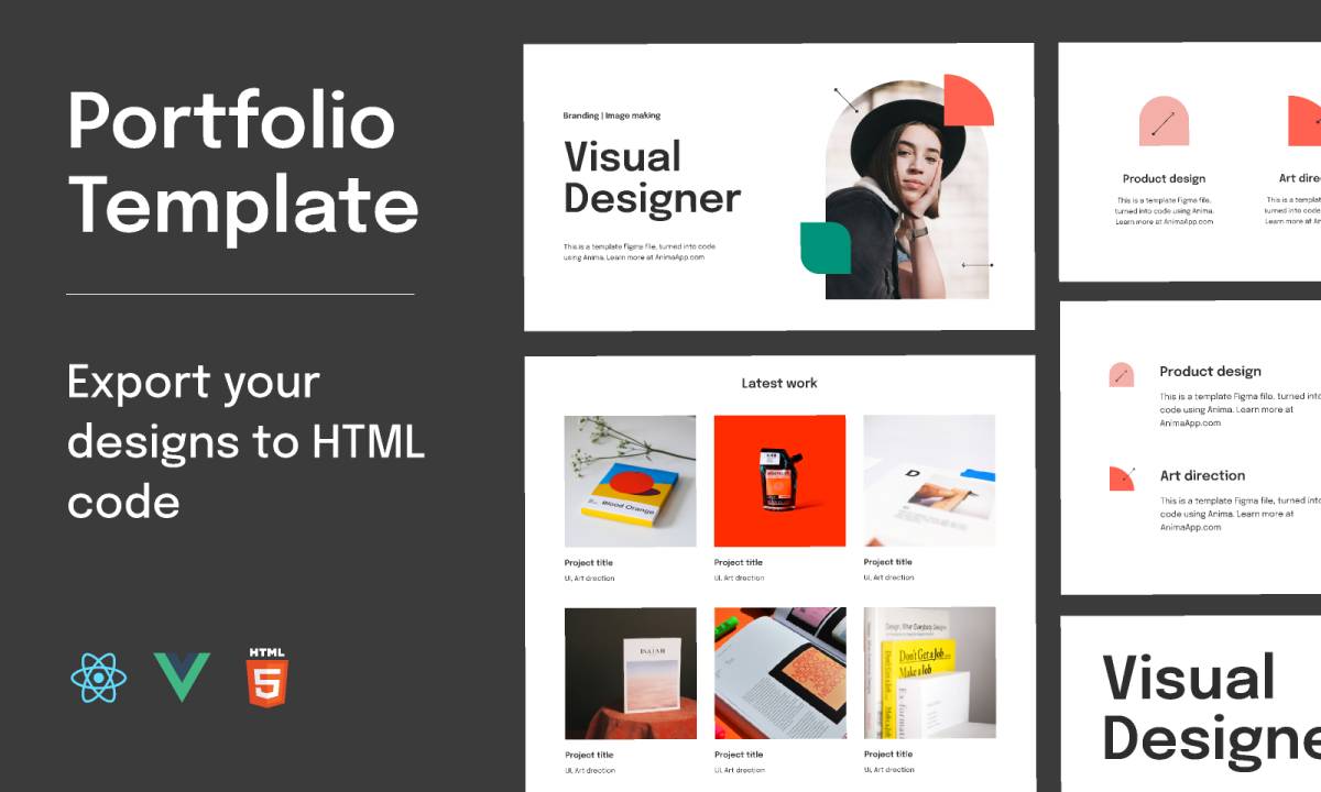 Portfolio figma template free download | UI4Free