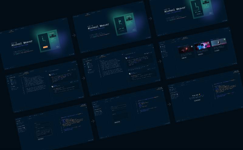 Portfolio for Developers Concept V.2 Figma Template | UI4Free