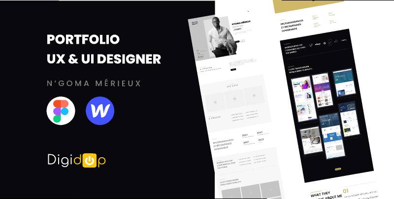 Portfolio UX & UI Designer Figma Website Template