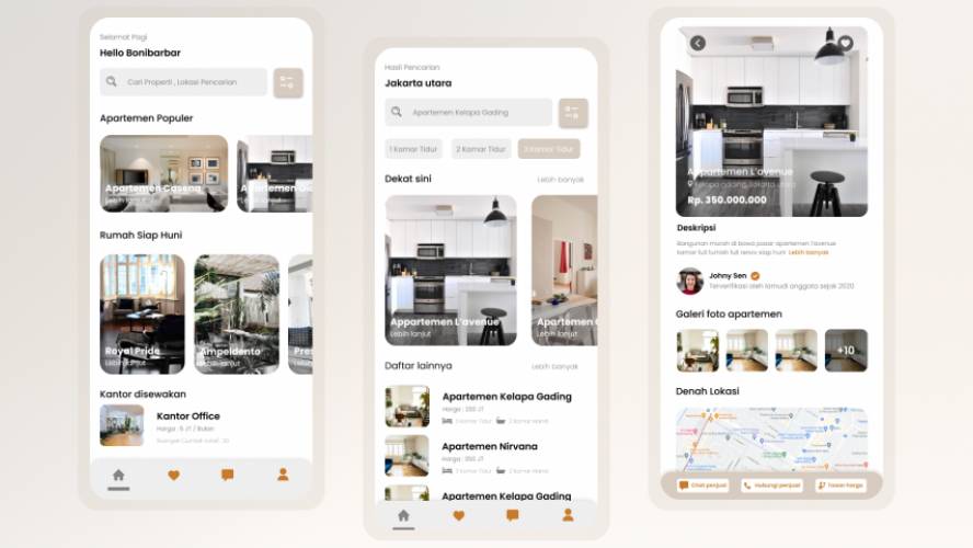 Property Mobile App Figma Template Free