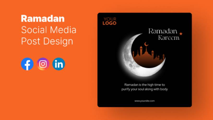 Ramadan Social Media Post Design Figma Banner Template
