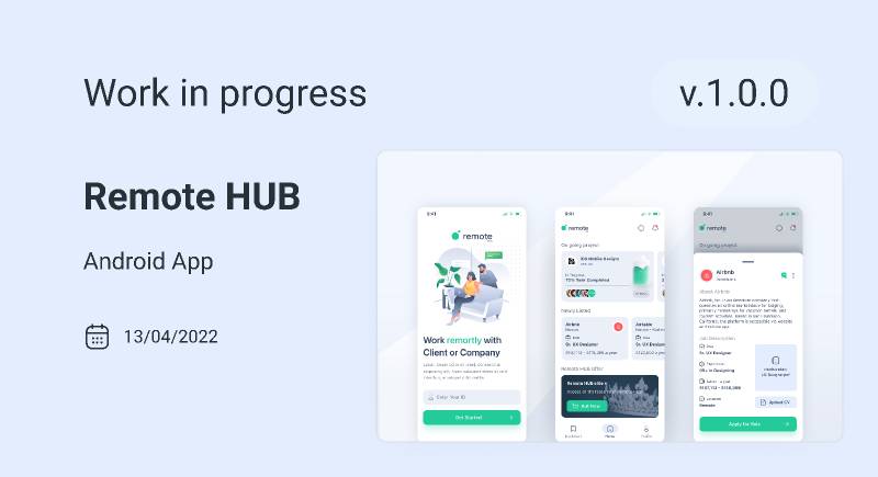 Remote HUB Mobile Figma Template | UI4Free