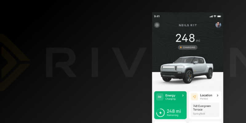 Rivian App Prototype with autolayout Figma