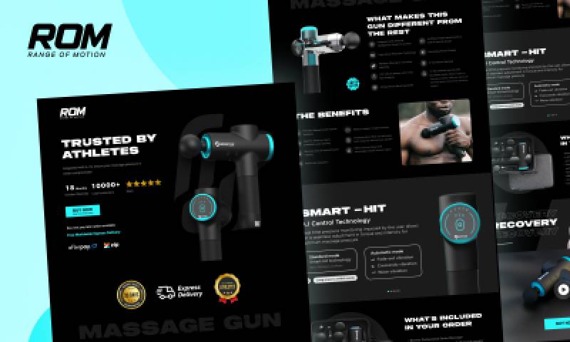 Rom Figma ROM (Range of motion) - Figma Website Template | UI4Free