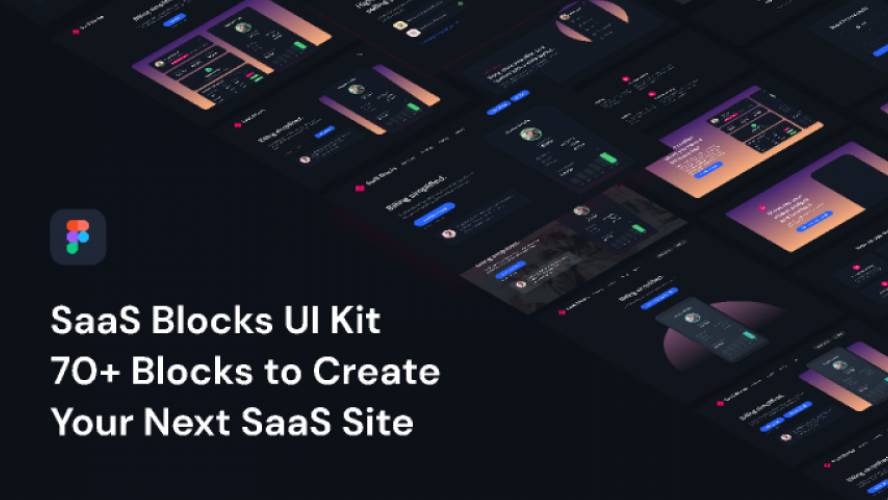 SaaS Blocks UI Kit Figma Design