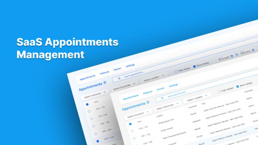 SaaS Dashboard Appointments Management Figma Template