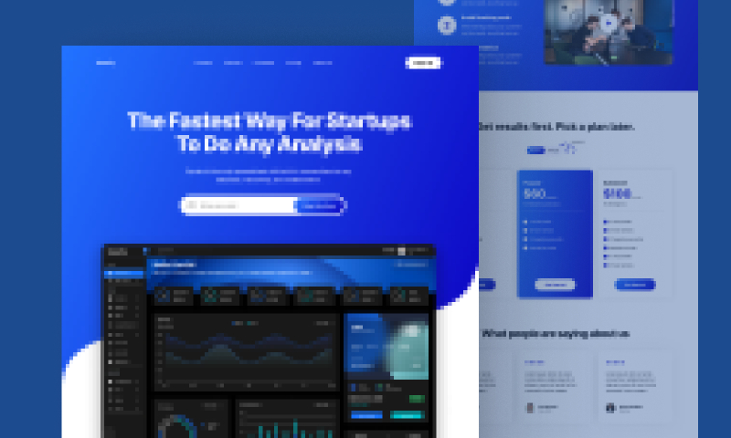 SaaS Landing Page Free Figma Template  UI4Free