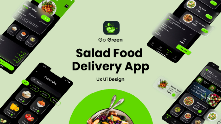 Salad Food App Figma Mobile Template