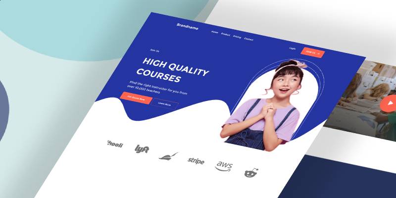 School Naturo - Design free figma template | UI4Free