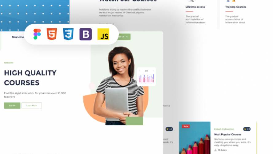 School Reliable - Figma Langding Page Free