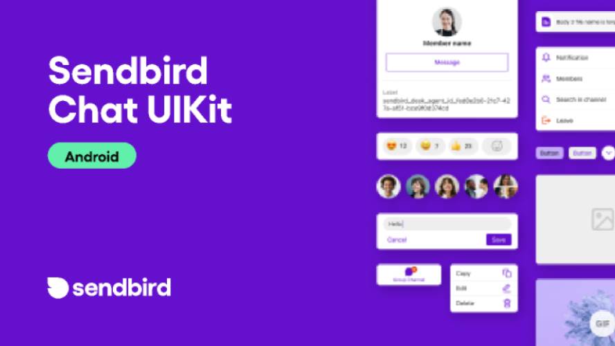 Sendbird Chat UIKit - Figma Android UI Kit
