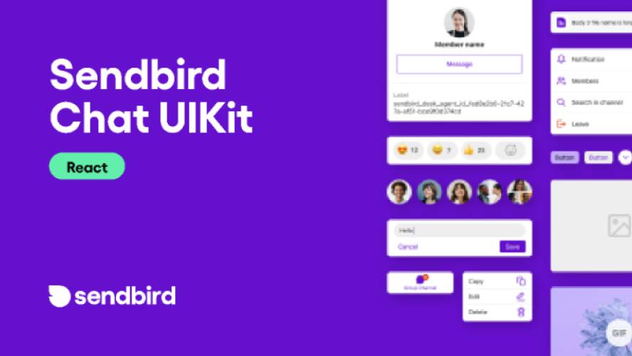 Sendbird Chat UIKit - Figma React UI Kit