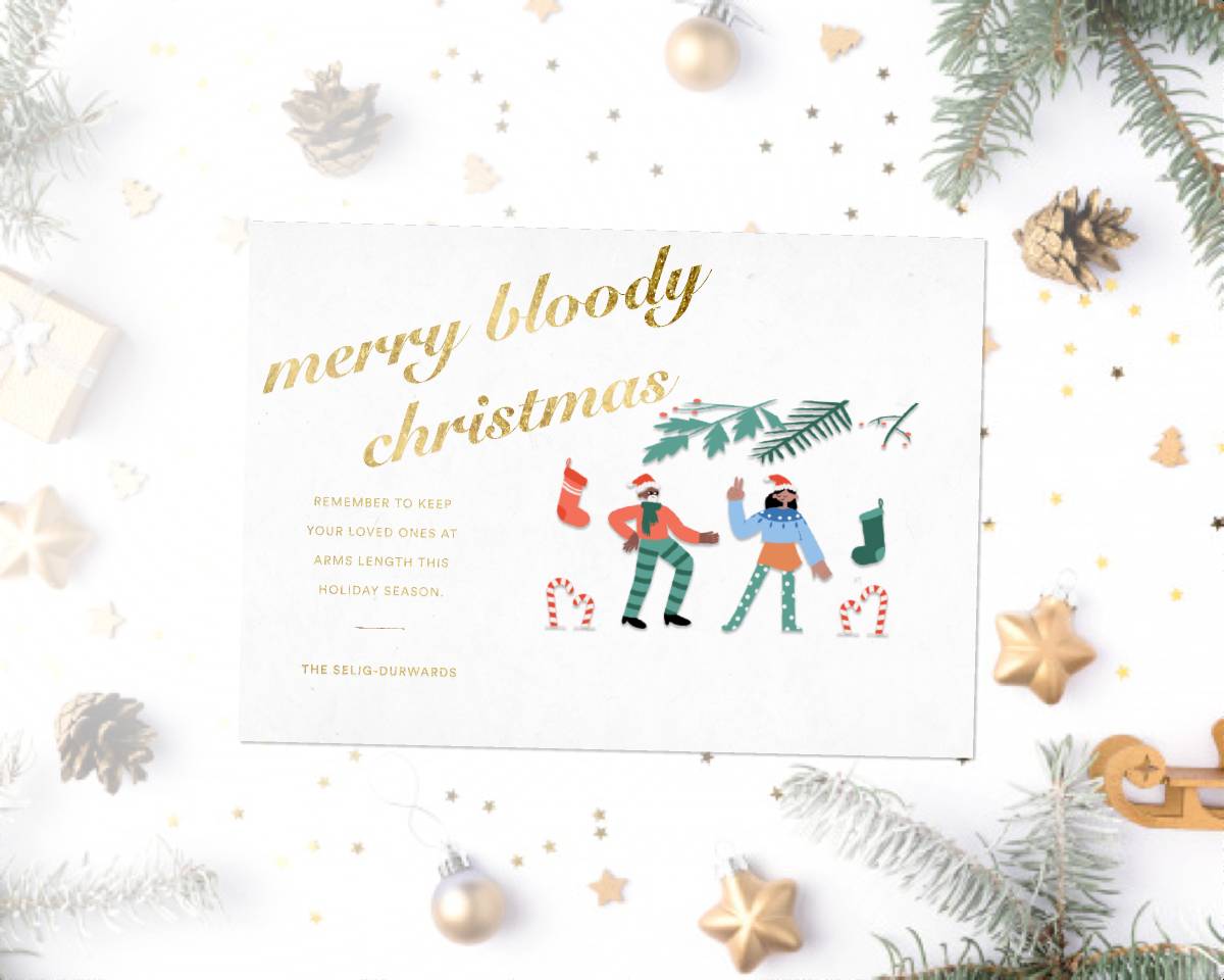 Shimmering Christmas Card Figma Free