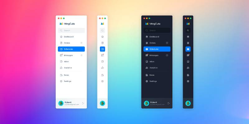 Download Sidebar Navigate - MingCute Icon Set Figma Template - Ui4free.com