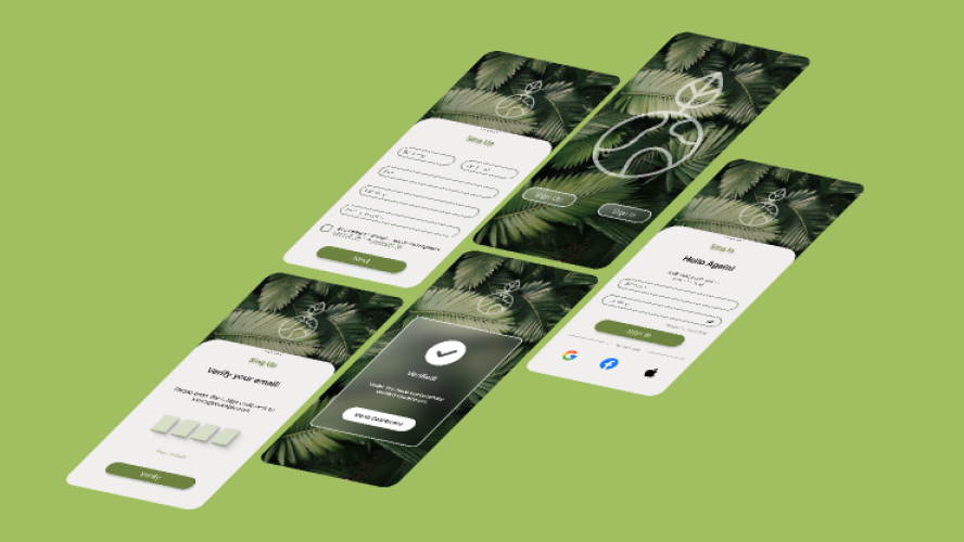 Sign up/Sign in Mobile Template
