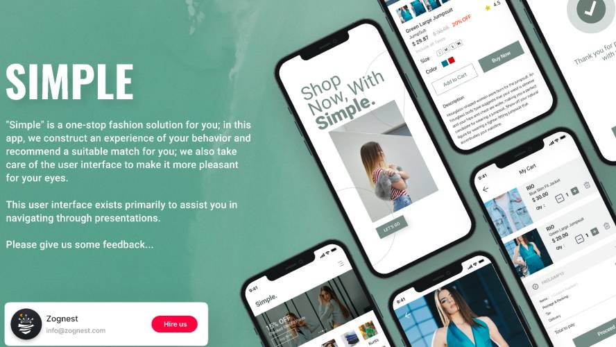 Simple E-commerce Fashion Store Figma Mobile Template