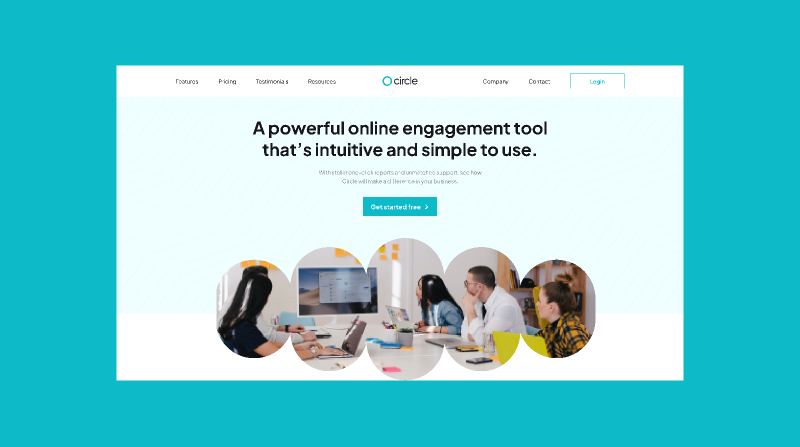 Simple Homepage Design Figma Free Website Template
