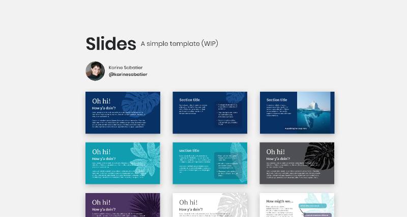 Simple Slides Figma Presentation Template
