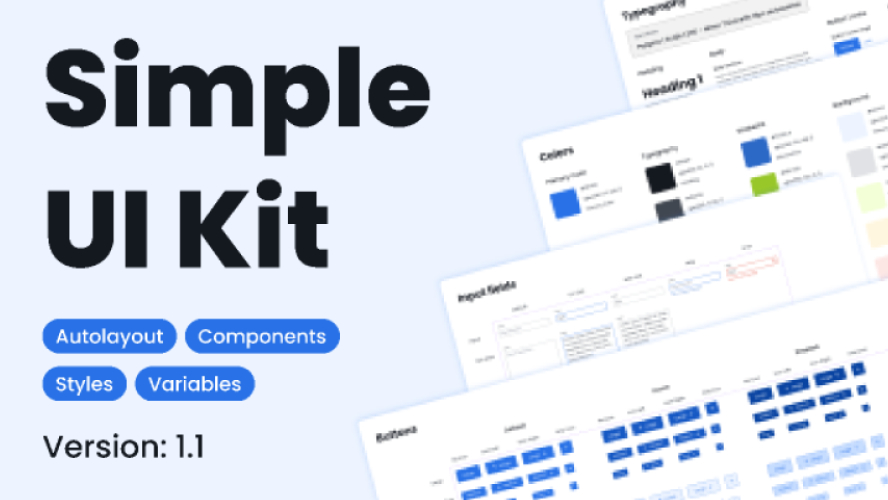 Simple UI Kit Figma Free Design System