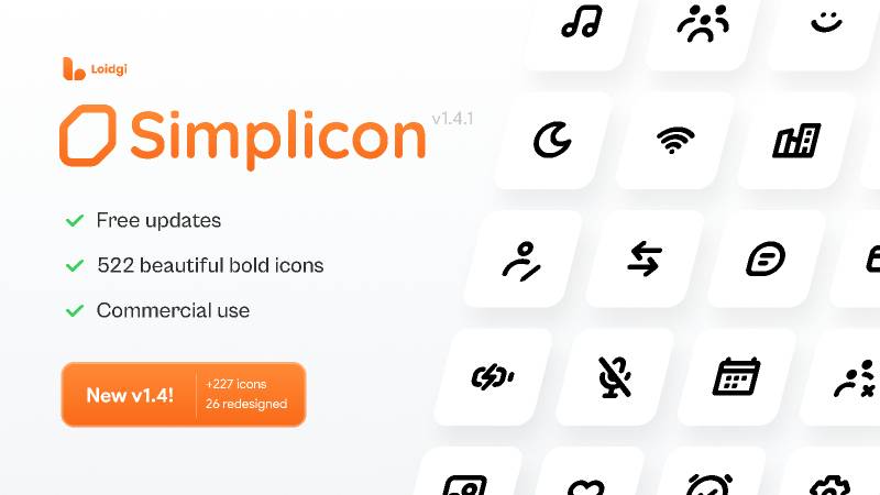 Simplicon Icon Pack v1.4.1 Figma Free Download