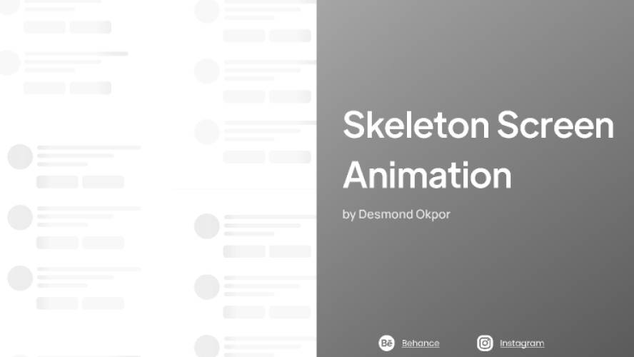 Skeleton Screen Animation Loading Figma Template