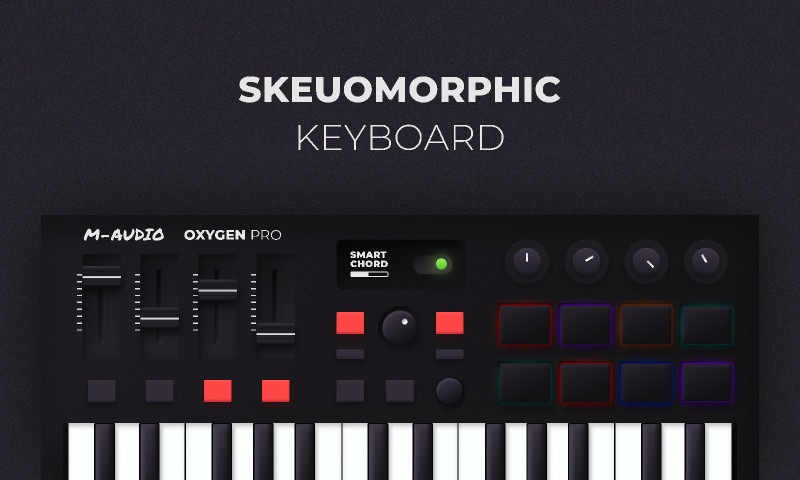 Skeuomorphic Keyboard figma free