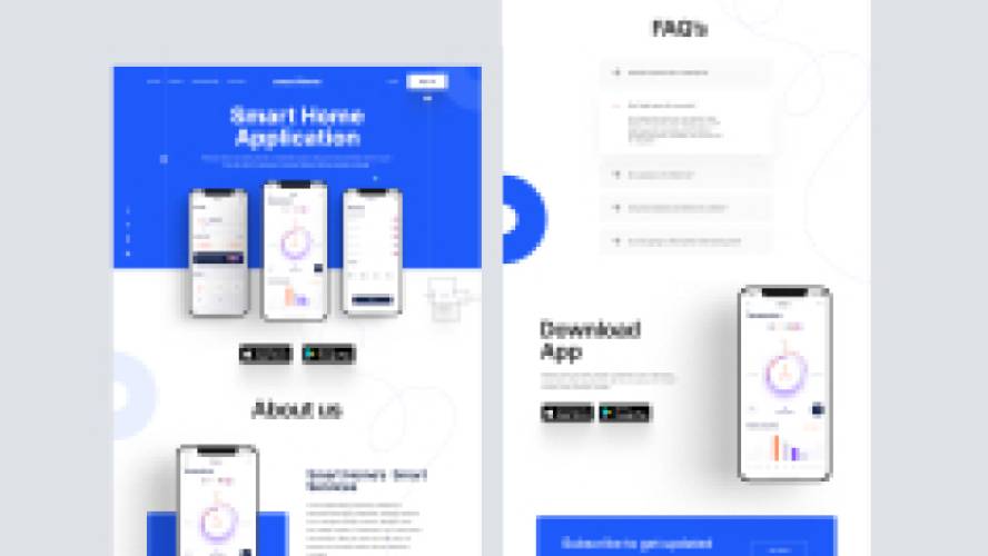 Smart Home Website App Figma Template