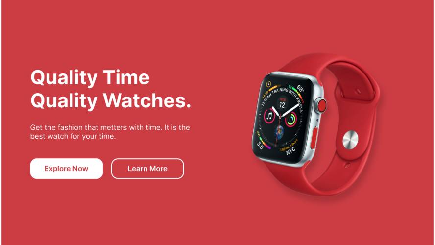 Smart Watch Figma Website Template