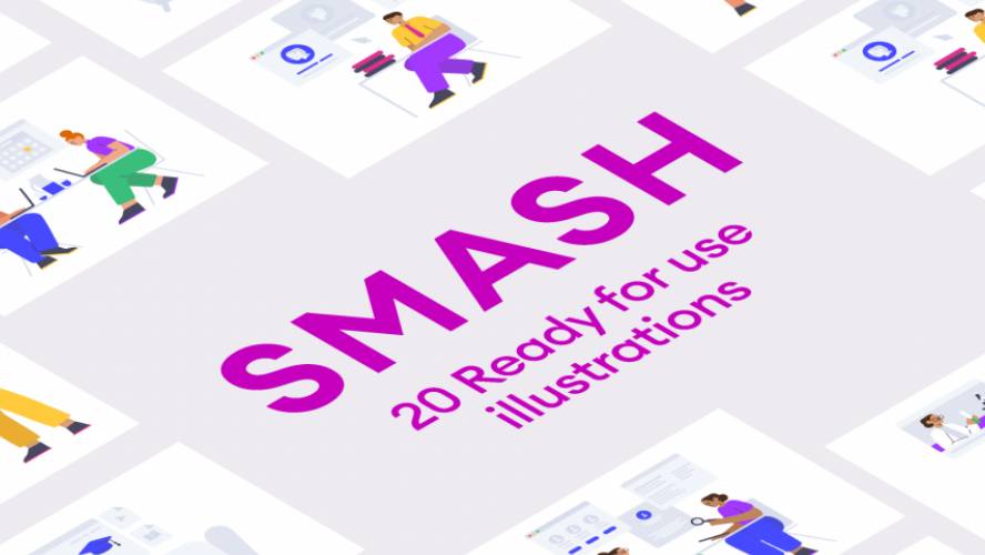 Smash Illustrations by figma free