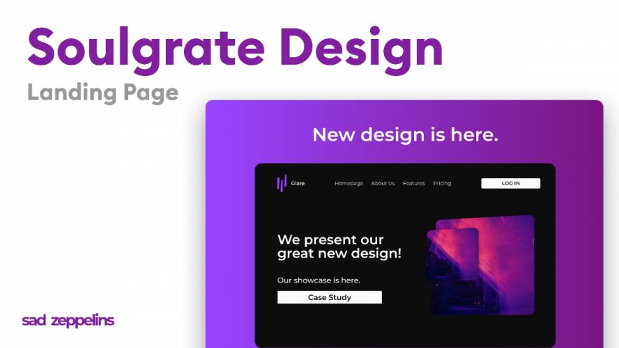 Soulgrate Landing Page Figma Design