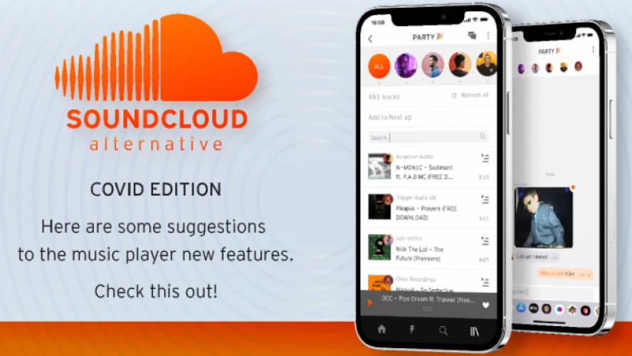 Soundcloud features figma template