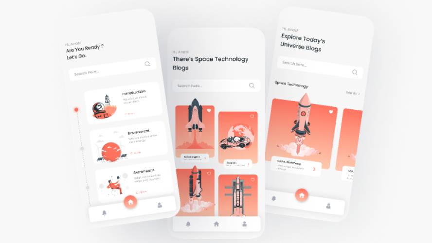 Space Online Learning App Figma Template