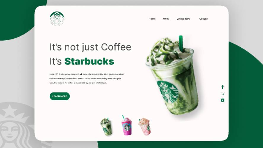 Starbucks Website Design Figma Template