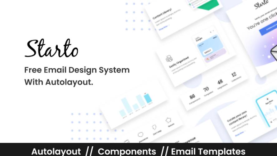 Starto - Startup Email Templates Figma Template
