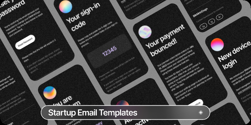 Startup Email Templates Figma Template