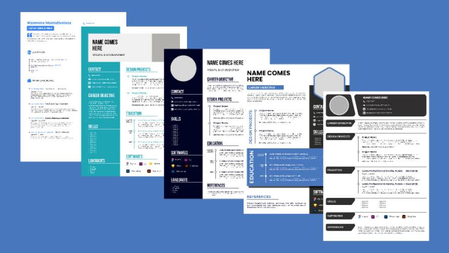Student Resume Templates Figma Free Download