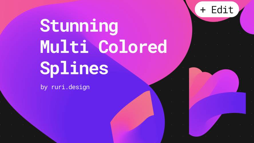 Stunning Multi Colored Splines