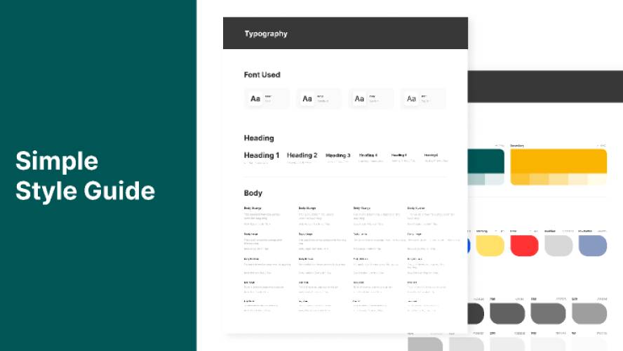 Style Guide for Mobile App design Figma Template