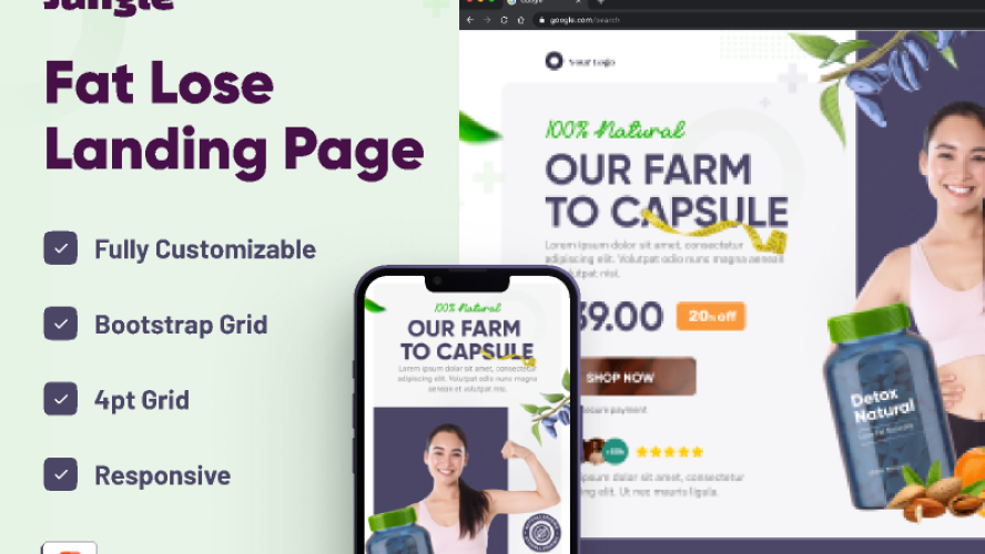 SUPPLEMENT Landing Page Figma Template
