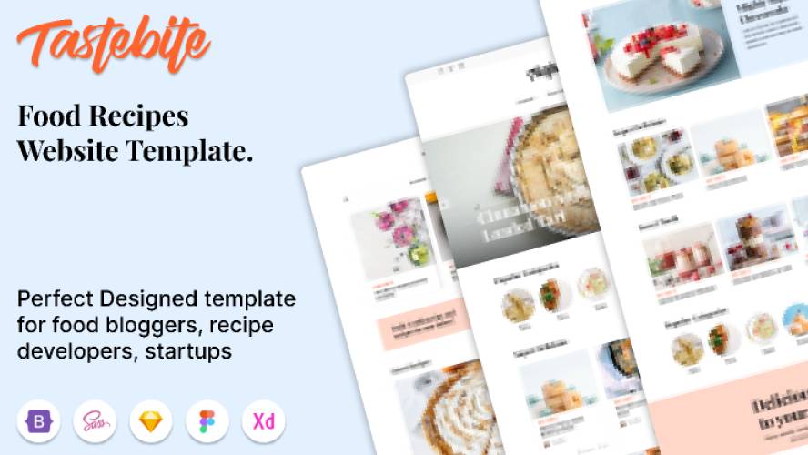 Tastebite - Food Recipe Website Templates & Desi
