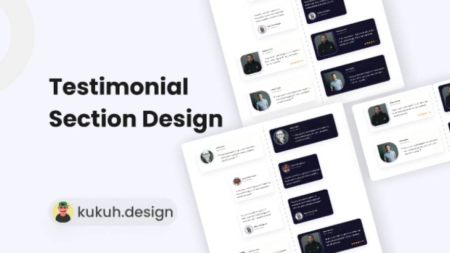 Testimonial Section Design Figma Ui Kit