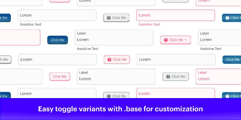 Text Field and Button Variants figma