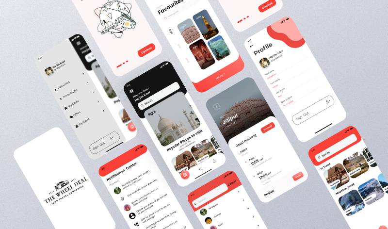 The wheel Deal interface Figma Mobile Template | UI4Free