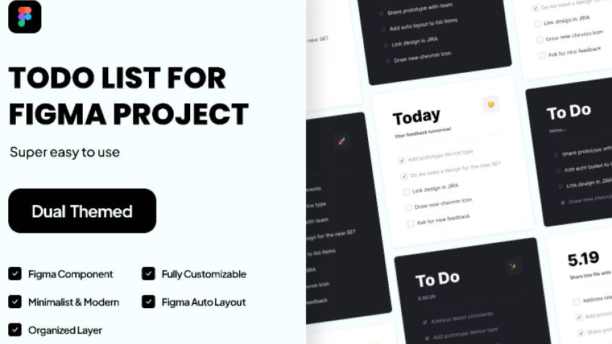 Todo List for Figma projects free download